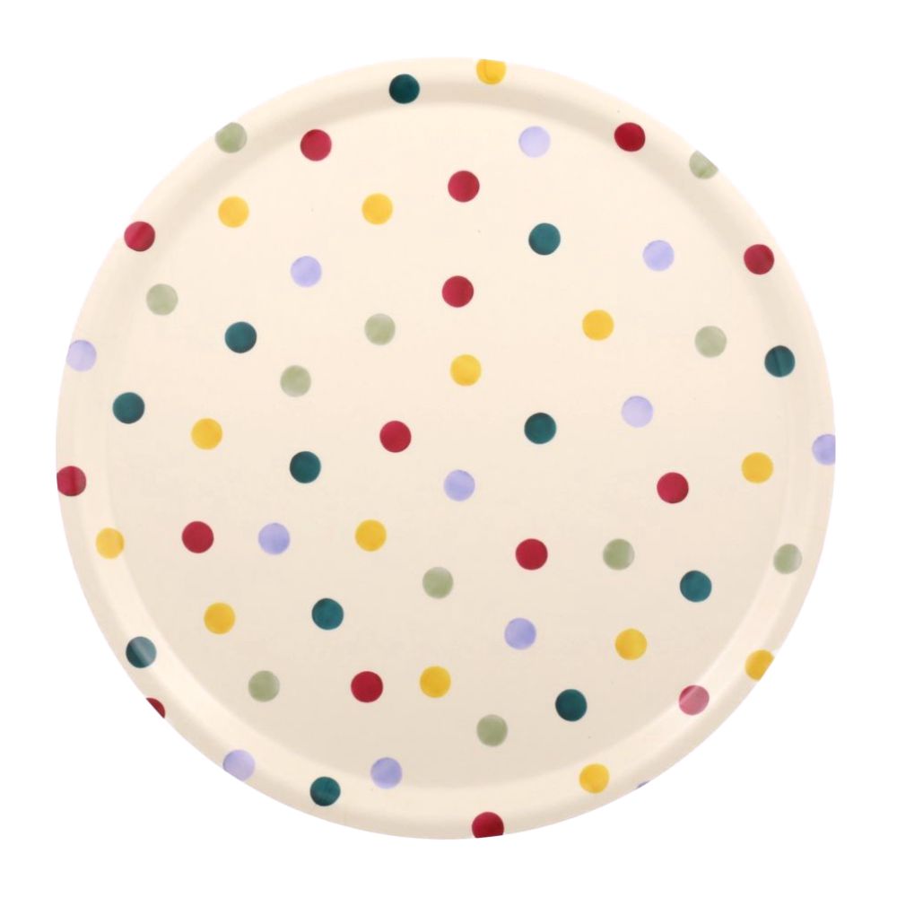 Birch Round Tray Polka Dots Coasters & Placemats Emma Bridgewater W
